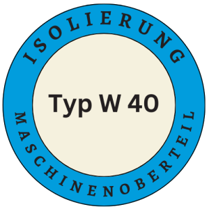 Insulation of machine head for type W 40