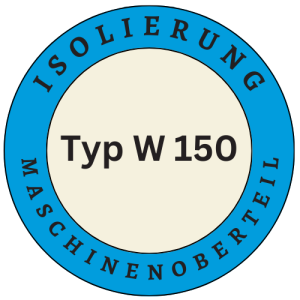 Isolierung Maschinenoberteil für Typ W 150