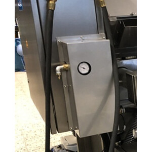 Compressed air discharge via impulse valve from above for type W 150