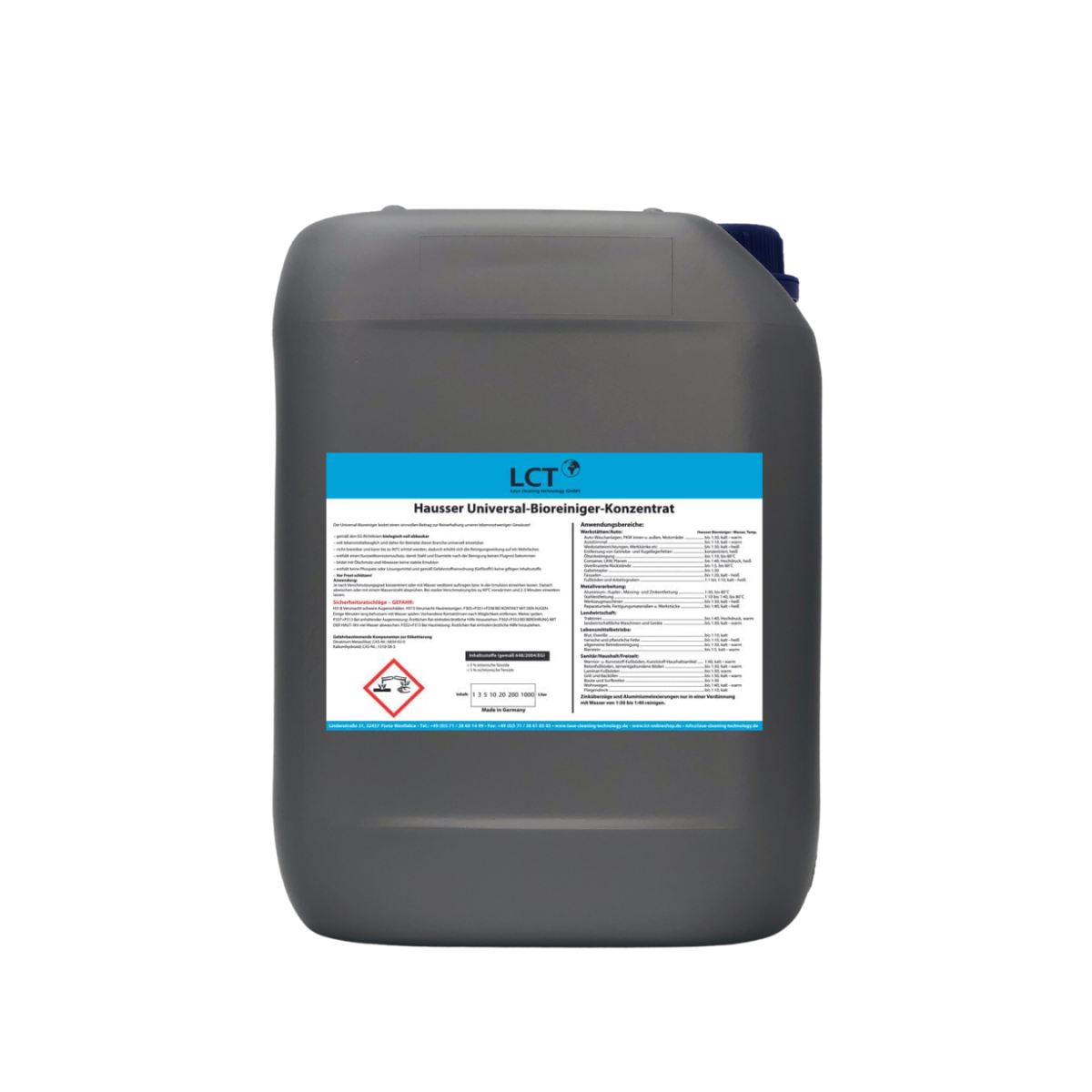 Hausser Universal Bio Cleaner Concentrate, 10 Liter