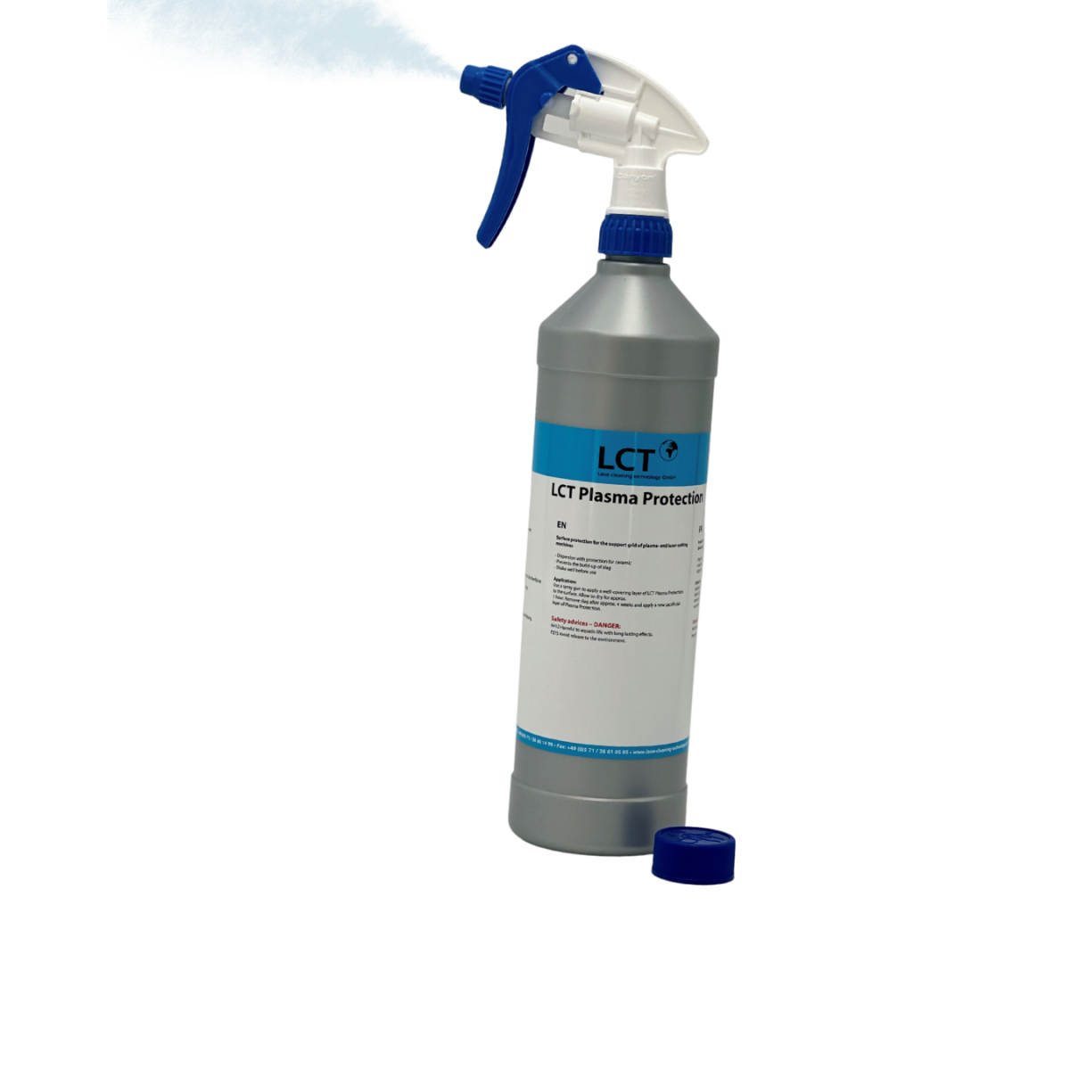 LCT Plasma Protection, 1 Liter, includes a safety spray head
