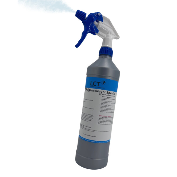 LCT Special Wheel Cleaner, Incl. safety spray head, measuring cup, microfiber cloth, 500ml empty bottle