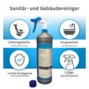 LCT Sanitär- und Gebäudereiniger, 1 Liter, inkl. Sicherheitssprühkopf