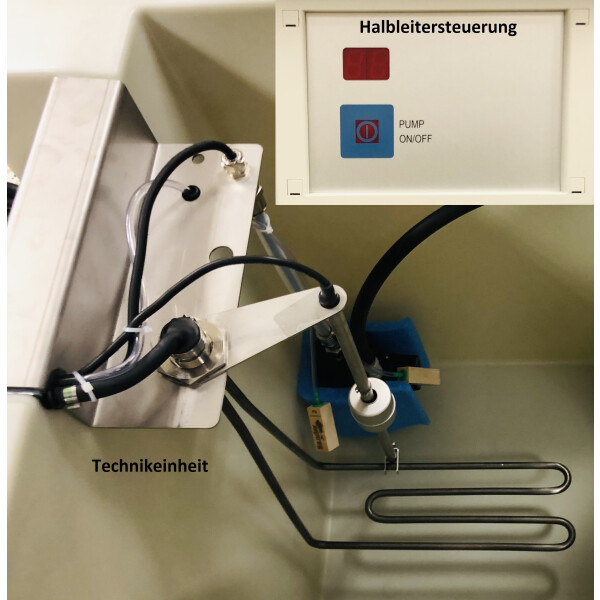 Halbleitersteuerung mit Technikeinheit für LCT Pinselwaschtisch bio.x C 500, komplett