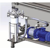 Edelstahl Filtergehäuse 1"mit Filterbeutel inkl. 350µm Nylonfilter für LCT- HTW-800 bis 1500